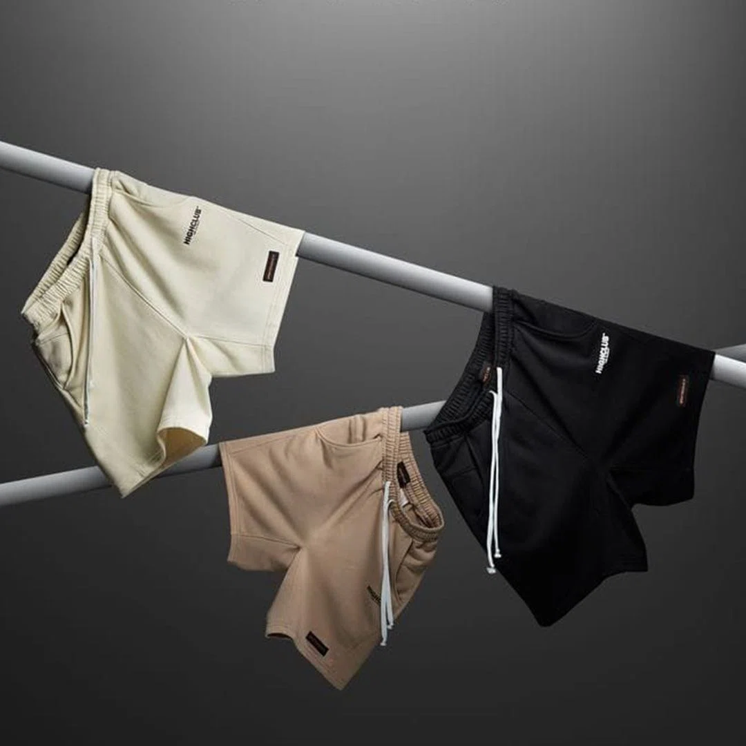Close-up image showing soft, breathable fabric and elastic waistband of custom gym shorts that enhance comfort during exercise.
